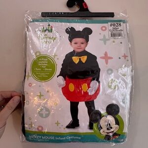 Disney Mickey Mouse Infant Costume - Black, Red, Yellow 12-24 months